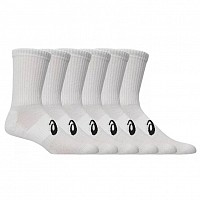 NOGAVICE ASICS 6 PACK CREW SOCK 3033C302 100 bela