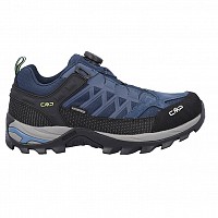 CMP 3Q14827 08MF RIGEL LOW FITGO TREKKING SHOES Waterproof BLUE INK-YELLOW FLUO