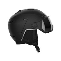 SALOMON SKI HELMET PIONEER LT VISOR FLS BLACK 415295