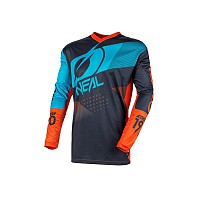 BIKE JERSEY ONEAL ELEMENT20 FACTOR GRAY ORG BLU