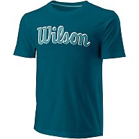 SHIRT WILSON SCRIPT ECO CTN TEE-SLIMFI Blue Coral