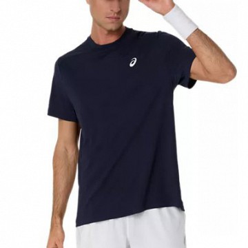 MAJICA ASICS MEN COURT SS TOP 2041A339 400 TEMNO MODRA