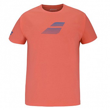 MAJICA BABOLAT EXERCISE BIG FLAG TEE MAN 4MS25442 6021 HOT CORAL