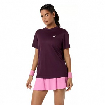 MAJICA ASICS COURT SS TOP 2042A371 500 DARK AUBERGINE ŽENSKA