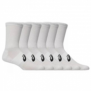 NOGAVICE ASICS 6 PACK CREW SOCK 3033C302 100 bela