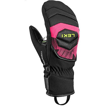 ROKAVICE LEKI WCR CORE TR JUNIOR MITTEN BLACK NEONPINK NEONYELLOW 656841802