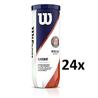 TENNIS BALL WILSON ROLAND GARROS CLAY COURT 3B - 24x